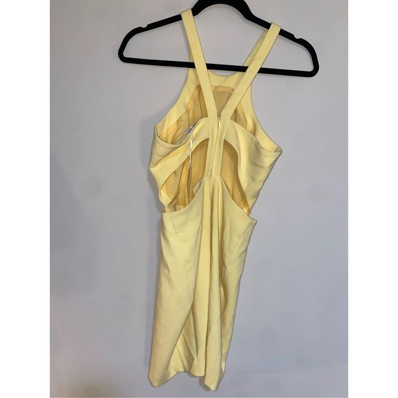 Likely NWT Arcadia Cut-out Bodycon Yellow Dress Size 2, MSRP $188 - Picture 2 of 14